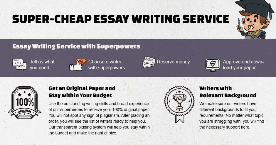 Essay writing service for less