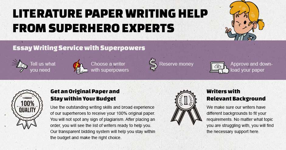 Literature Paper Writing Help from Superhero Experts